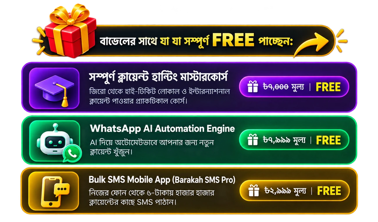 Student Super Career Bundle Free Perks — মাস্টারকোর্স, WhatsApp AI, Barakah SMS Pro